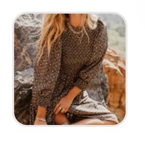 Bohme Isabelle Floral Smocked Midi Dress